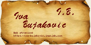 Iva Bujaković vizit kartica